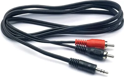 Produktbild von G&BL ELJ30S, 3.5mm, Männlich, 2 x RCA, Männlich, 3 m, Schwarz, Rot