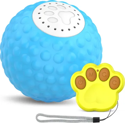 Produktbild von Ferngesteuerter Ball Katzenball, Zwei Modi, Realistische Vogelrufe, Für Aktiven Rollball Für Katzen, IP54 Wasserdicht, Blau
