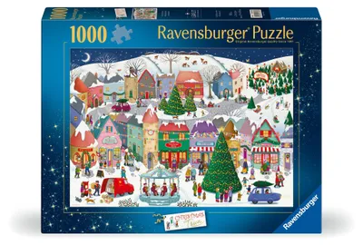 Image de Puzzle Ravensburger de 1 000 pièces « Ville de Noël enchantée » 12001758