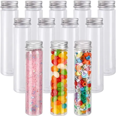 Reagenzgläser 30 ml, klares Glas, Schraubverschluss, 12 Stück