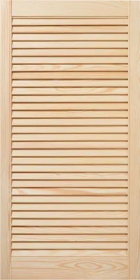 Produktbild von ben+camilla Lamellentür, Kiefer Massivholz, 99,3x49,4x2,1 cm (HxBXT), offene Lamellen, naturbelassen, unbehandelt, Landhaus, Cottage oder Skandinavisch, für Schranktür, Fenster- oder Möbelblende (Innenbereich), zum Ölen, Beizen, Lasieren oder Lackieren geeignet