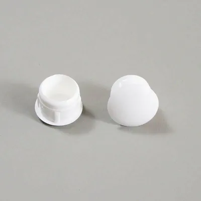 Zdjęcie produktu dla Ajile, 50 sztuk, zaślepki z tworzywa sztucznego do otworów o średnicy 12 mm, nasadka biała, OBF212x50