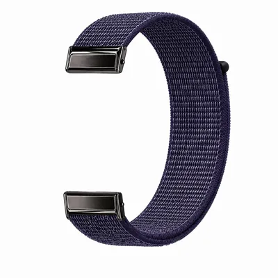 Produktbild von Armband für Fitbit Charge 5 Fitness Uhrenarmband aus Nylon Klettverschluss Sport atmungsaktiv verstellbar weich - lila violett