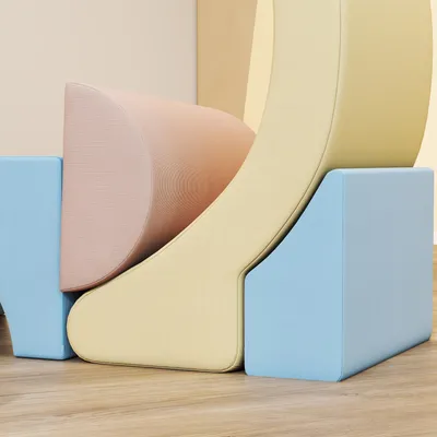 Produktbild von AIYAPLAY Kinder Schaumstoff Bausteine 5 Klettern Softbausteine Mehrfarbig
