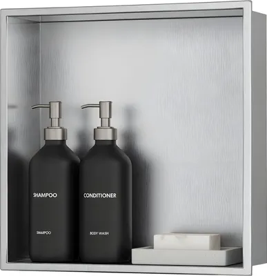 Obrázek produktu pro Nástěnná nika Minimal Kartáčovaná nerezová ocel v rozměrech 30x30 nebo 60x30