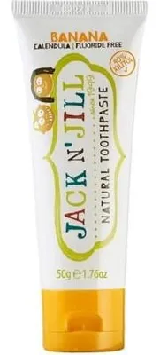 Produktbild von Natürliche Bio-Zahnpasta für Kinder - Banane und Xylitol, 50 g, Jack N‘ Jill