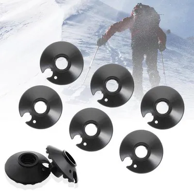 Produktbild von Sneeuwplatten für Wanderstöcke, 8 Stück, Schutz für Wanderstöcke, Ersatz für Schneeschaufel, Schutz für Wanderstöckengelenke