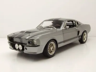 Produktbild von Greenlight Collectibles 12909 Ford Shelby Mustang GT 500 Eleanor 1967 silbergrau 1:18