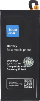 Produktbild von AKKU passend für Samsung Galaxy J5 2017/A5 2017 3000 mAh Li-Ion Blue Star PREMIUM