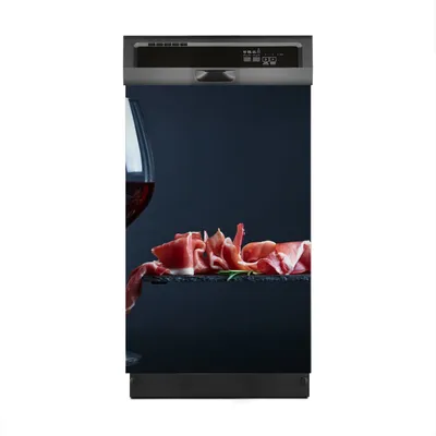 Produktbild von Magnete Dekorative 45x70 cm Küche Magnetmatte Spülmaschine - Jamon mit Rotwein