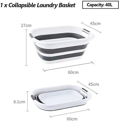 Produktbild von Wandwäschekorb 40 Liter, Kleidung, Wäsche und Reinigungskorb