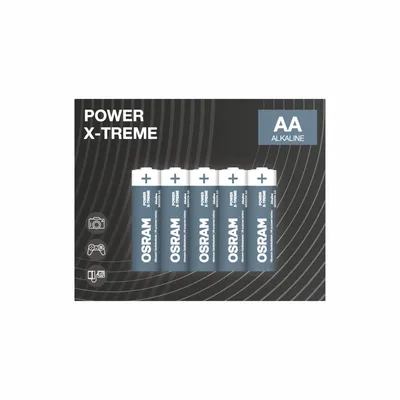 Produktbild von OSRAM Power X-treme AA Alkaline Batterien 1,5V, 20 Stück – Hochleistung für Digitalkamera, Spielzeug, Taschenlampe – bis 7 Jahre lagerfähig