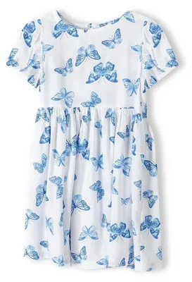 Produktbild von Minoti Kleid Weiß Gr. 98 für Mädchen
