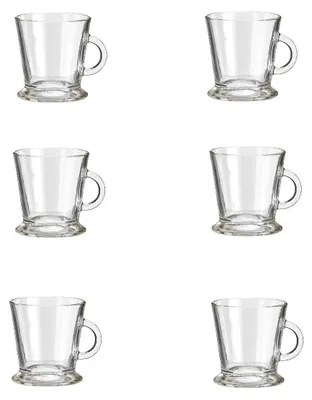 Immagine prodotto di Set di 6 tazze Excellent Houseware, vetro, 9x7 cm, 170 ml, trasparenti