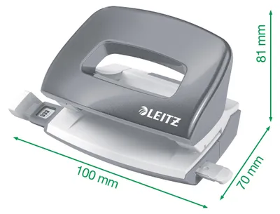 Produktbild von Leitz Mini Locher aus Metall, für 10 Blatt, ergonomisches Design, Pink, WOW-Serie