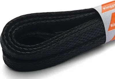 Produktbild von RINGELSPITZ - Flach Medium Gewachst – Elegante und Schutzende Schnürsenkel - 100 cm, schwarz