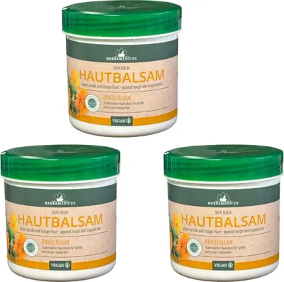 Produktbild von 3x 250 ml Herbamedicus Ringelblumen Balsam