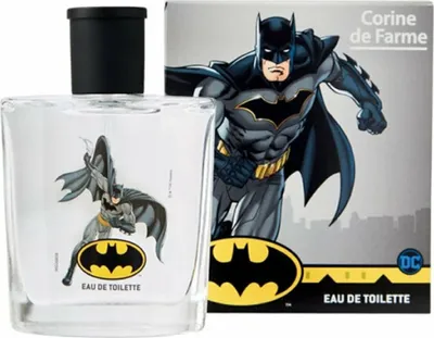 Zdjęcie produktu dla Corine de Farme Batman, Mężczyźni, 50 ml, Jabłko, Mandarynka, Truskawka, Frezja, Heliotrop, Ozonic accord, Ananas, Drzewo cedrowe, Piżmo, Drzewo sandałowe, Wanilia, Butelka