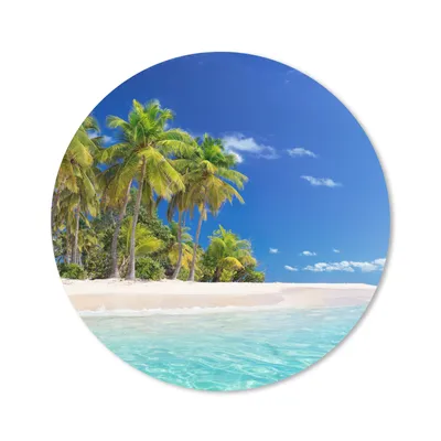 Produktbild von MuchoWow® Mauspad Mousepad Strand - Meer - Palme - Sonne - Sommer 30x30 cm - Mousepads - Maus Mat - Pad - Mausunterlage - Tischunterlage - Schreibtischmatten