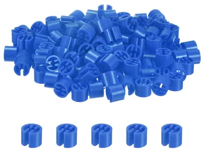 Kleiderbügel-Markierclips, 300 Stück, dunkelblau, für 3,5 mm Stangen