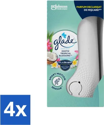 Produktbild von Glade - Holder Sense & Spray - Exotische Tropenblüte - 18 ml - Vorteilspack - 4 Stücke