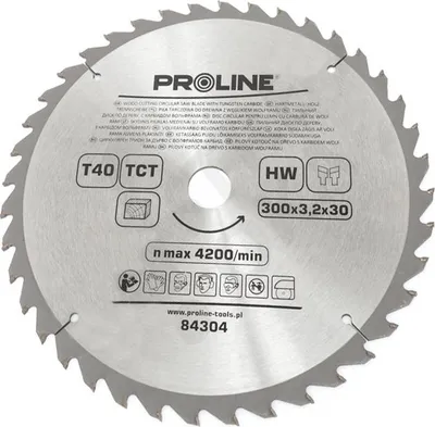 Produktbild von Proline Hartmetallbestücktes Kreissägeblatt Für Holz 300Mm 40 Zähne 84304