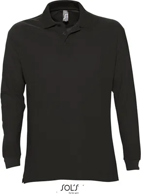 Immagine prodotto di SOLs 11328 | Polo a maniche lunghe da uomo Star - Colore: Nero - Taglia: S