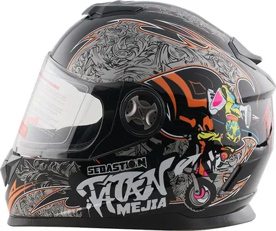 Produktbild von Integralhelm Helm Kinderhelm Motorradhelm Crosshelm Mejia schwarz Größe XS