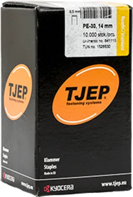 Image de Agrafes PE-30 14mm inox pour agrafeuse TJEP PE 30/16 Paslode 1000 S30 KL-22.1 10M