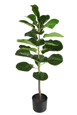 Obrázok produktu pre Umelá rastlina 95 cm Ficus Lyrata Umelá rastlina Izbová rastlina v kvetináči Zelená rastlina Rastlina v kvetináči Dekoratívna rastlina