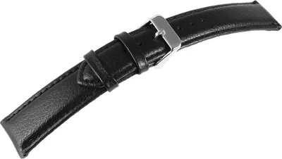 Produktbild von Echtleder-Uhrenarmband, schwarz, 12 mm - 24 mm