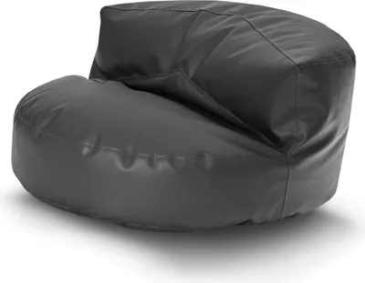 Produktbild von Green Bean® Sitzsack Sofa aus Kunstleder mit EPS Perlen Füllung - Lounge im Sitzsack-Design 90 x 50 cm mit ergonomischer Rückenlehne - Dunkelblau