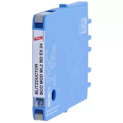 Immagine prodotto di Modulo di protezione con scaricatore di sovratensione Dehn per 1 cavo a doppia conduttrice BLITZDUCTORconnect con indicatore di guasto 927084