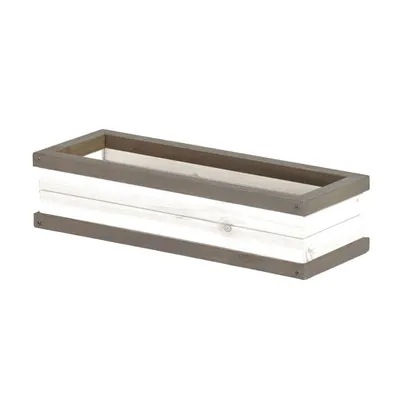 Image de AXI Bac à fleurs | Maison de jeu Accessoires en bois blanc / gris