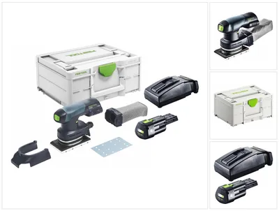 Obrázek produktu pro Akumulátorový smykem řízený vyžínač Festool RTSC 400-Basic 18 V 80 x 130 mm bezkartáčový + 1x akumulátor 3,0 Ah + nabíječka + Systainer