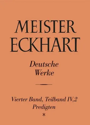 Produktbild von Meister Eckhart. Deutsche Werke Band 4,2: Predigten