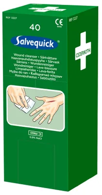 Produktbild von CEDERROTH Salvequick Wundreinigungstücher steril 40er Pack
