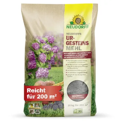 Produktbild von Neudorff UrgesteinsMehl - 20 kg für 200 m² erhöht Bodenfruchtbarkeit