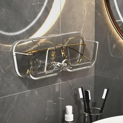 Produktbild von 5 PCS Brillenhalter Wand, Brillenablage Transparent, Wandbrillenhalter, zum Aufhängen der Brille