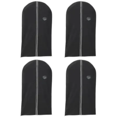 Produktbild von 4er Pack Kleidersack 60x135 Kunststoff Kleiderhülle mit Reißverschluss & Sichtfenster Schutzhülle Kleiderschutz