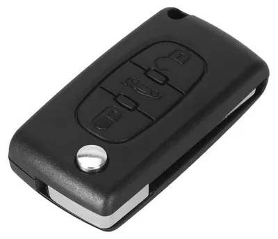 Produktbild von Techstar®-Autoschlüsselgehäuse, kompatibel mit Peugeot, Citroën, 207, 307, 407, C2, C3, C4, C5, C6, C8, mit 3 Tasten, VA2, CE0536