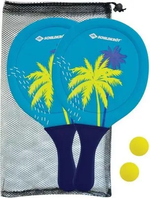 Obrázek produktu pro Sada plážových míčů, Schildkröt neopren žlutá/modrá, 2 míče Ø40 mm, síťovaná taška
