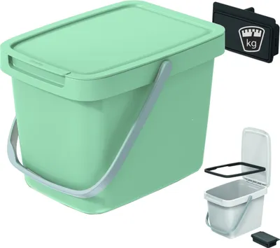 Zdjęcie produktu dla Kosz SYSTEMA Q COLLECT NHW6 - jasny zielony, Prosperplast, NHW6-5575C