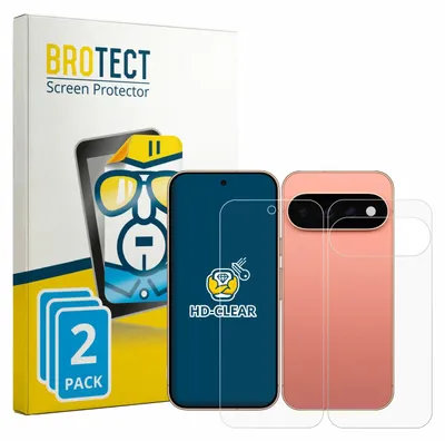 Produktbild von 2x Für Google Pixel 11 Pro (Display+Rückseite) Schutzfolie BROTECT Displayschutz Display Schutz Folie Klar Transparent