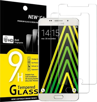 Produktbild von Panzer Schutz Glas Samsung Galaxy A5 2016 2 Stück 9H Härte 0.33mm Ultra-klar