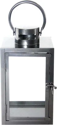 Image de Lanterne M - D 16,1 cm x H 28 cm - Gris anthracite
