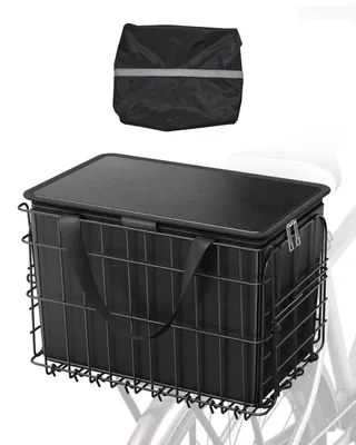 Productafbeelding van VEVOR achterfietstas, 340x210x225mm, inklapbare achterfietstas, bagagetas voor het vervoeren van honden, huisdieren, fruit en etenswaren