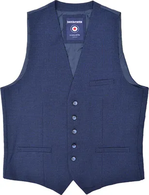 Produktbild von Lambretta - "Spencer" Weste für Herren, Eng anliegend maßgeschneidert LB347 (107 cm) (Marine)