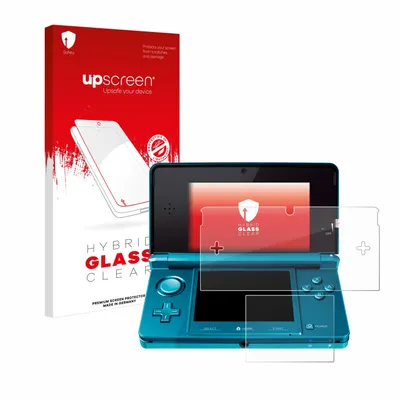 Produktbild von upscreen Schutzglas für Nintendo 3DS Schutzfolie Panzer Folie Glas Display Schutz klar