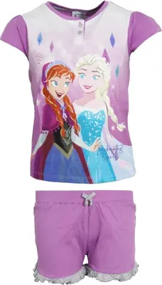 Produktbild von Disney Die Eiskönigin Elsa Kinder Schlafanzug Pyjama – Lila / 104